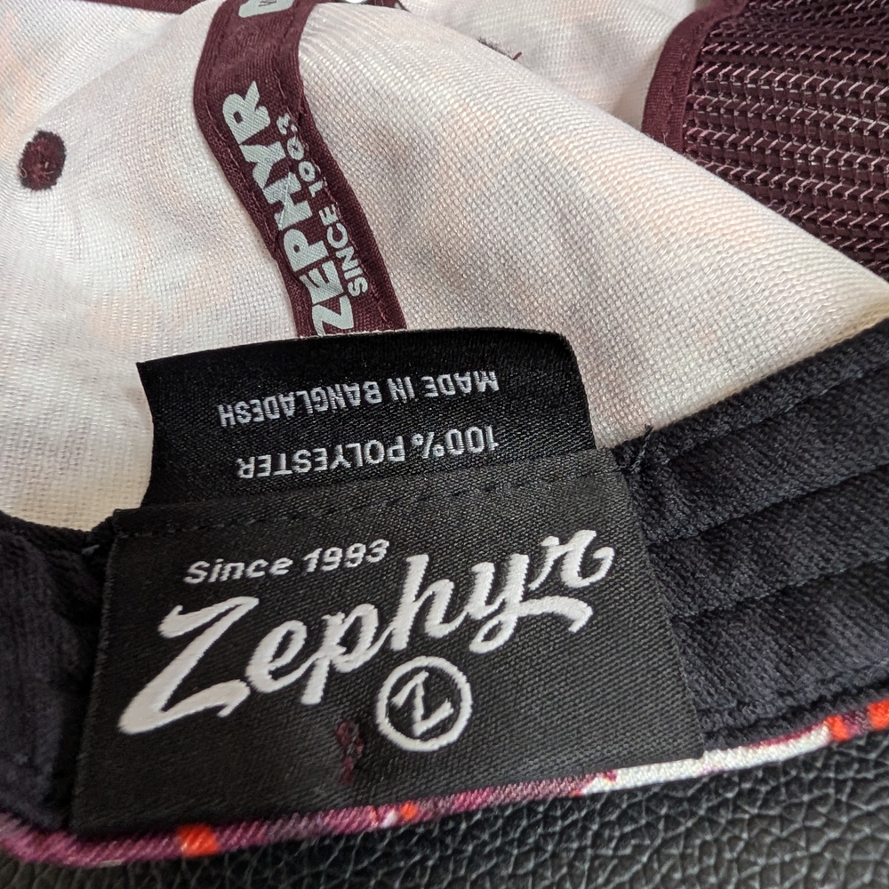 Virginia Tech Hokies Snapback Hat Zephyr‎ Floral Tropical Print VT Logo Cap - Picture 7 of 8